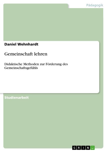 Produktbild: Gemeinschaft lehren