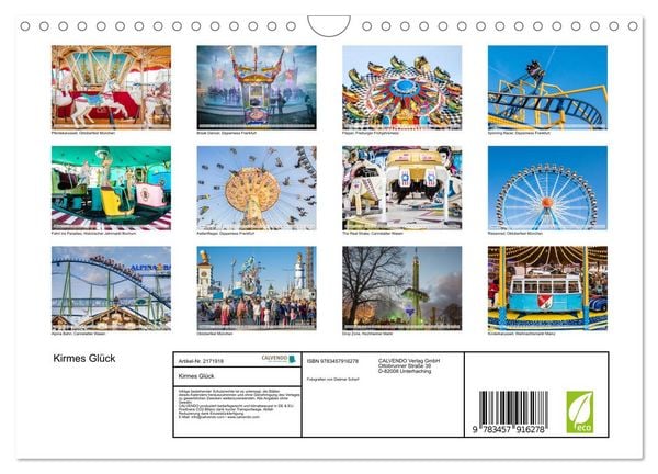 Produktbild: Kirmes Gl&uuml;ck (Wandkalender 2026 DIN A4 quer), CALVENDO Monatskalender