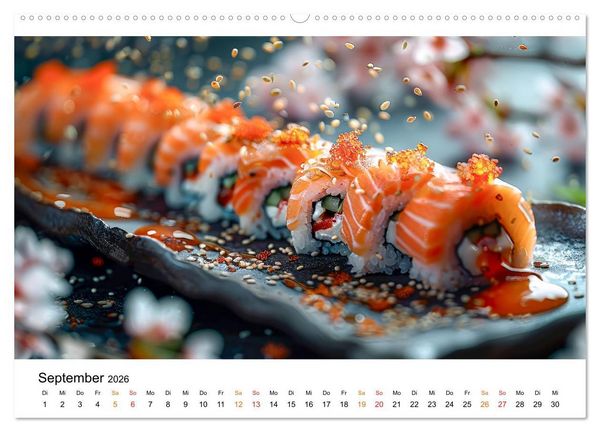 Produktbild: Sushi f&uuml;r Gourmets (Wandkalender 2026 DIN A2 quer), CALVENDO Monatskalender