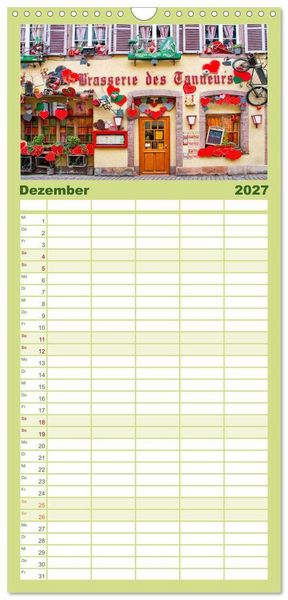 Produktbild: Familienplaner 2027 - Das malerische Colmar im Elsass mit 5 Spalten (Wandkalender, 21 x 45 cm) CALVENDO