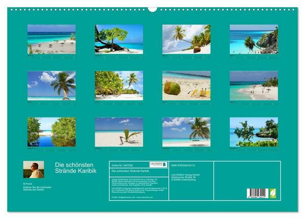 Produktbild: Die sch&ouml;nsten Str&auml;nde Karibik (Wandkalender 2027 DIN A2 quer), CALVENDO Monatskalender