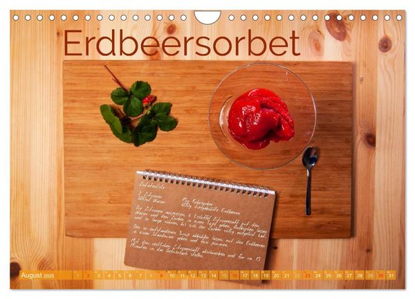 Produktbild: Einfache vegane Rezepte (Wandkalender 2026 DIN A4 quer), CALVENDO Monatskalender