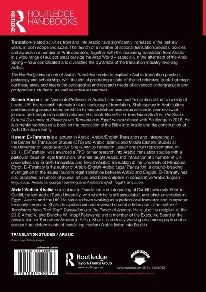 Produktbild: The Routledge Handbook of Arabic Translation
