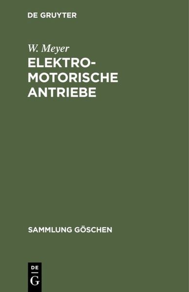 Produktbild: Elektromotorische Antriebe