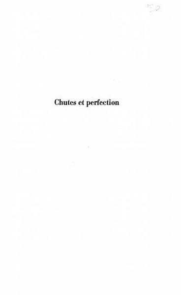 Produktbild: Chutes et perfection