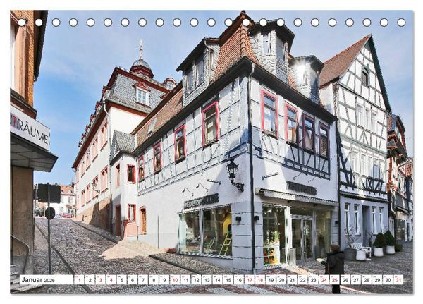 Produktbild: Barbarossastadt Gelnhausen vom Frankfurter Taxifahrer Petrus Bodenstaff (Tischkalender 2026 DIN A5 quer), CALVENDO Monatskalender