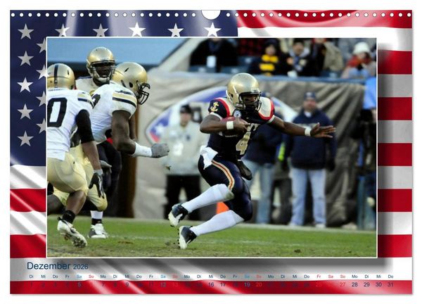 Produktbild: American Football - Kickoff (Wandkalender 2026 DIN A3 quer), CALVENDO Monatskalender