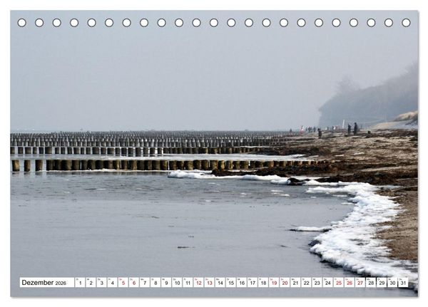 Produktbild: Ostseeinsel Poel - K&uuml;stenimpressionen (Tischkalender 2026 DIN A5 quer), CALVENDO Monatskalender