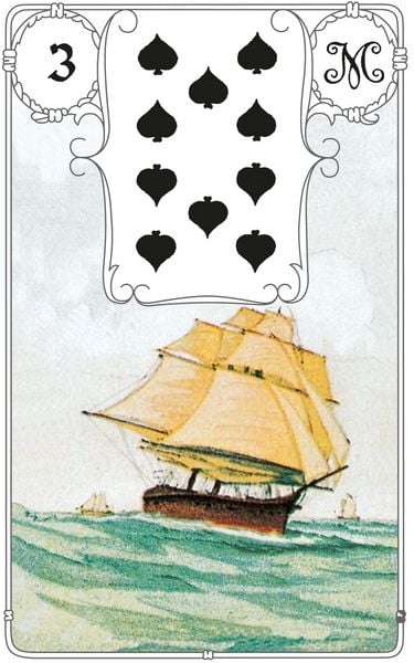Produktbild: Lenormand Blue Owl (Silver Edition) - Marie-Anne Lenormand (English Lenormand Cards)