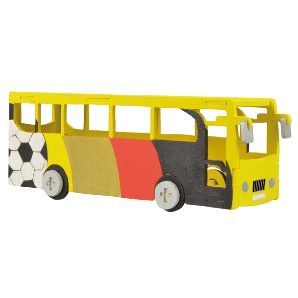 Produktbild: PEBARO 851/6 - Holzbausatz Bus, 20 Teile, Holzkonstruktion zum Zusammenstecken