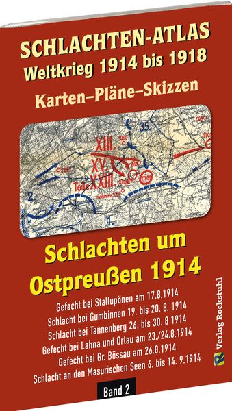 Produktbild: Historische Karten: SCHLACHTEN UM OSTPREUSSEN 1914