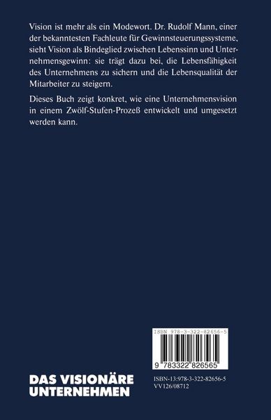 Produktbild: Das Vision&auml;re Unternehmen