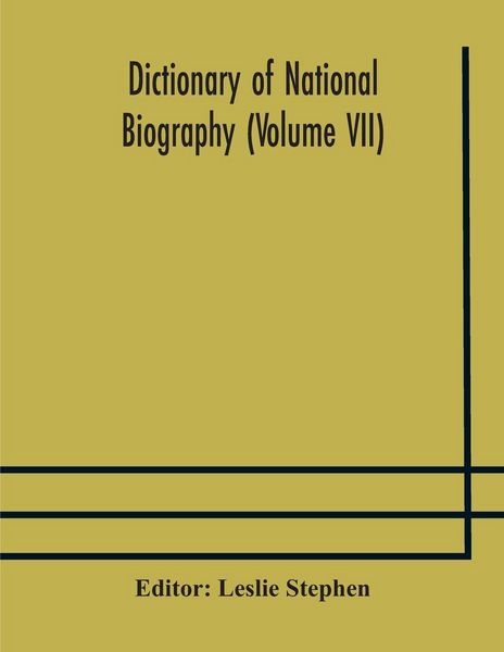 Produktbild: Dictionary Of National Biography (Volume Vii)
