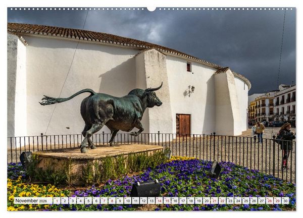 Produktbild: Andalusien - Ronda (hochwertiger Premium Wandkalender 2026 DIN A2 quer), Kunstdruck in Hochglanz