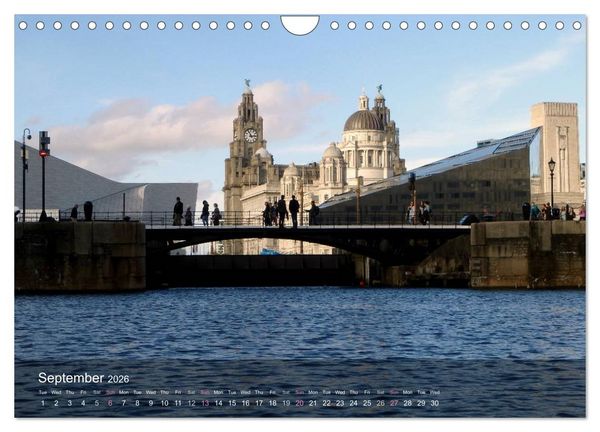 Produktbild: Liverpool - Water and Light (Wall Calendar 2026 DIN A4 landscape), CALVENDO 12 Month Wall Calendar