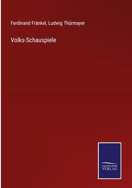 Produktbild: Volks-Schauspiele