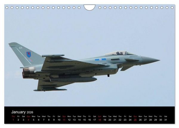 Produktbild: The Mighty Eurofighter Typhoon (Wall Calendar 2026 DIN A4 landscape), CALVENDO 12 Month Wall Calendar