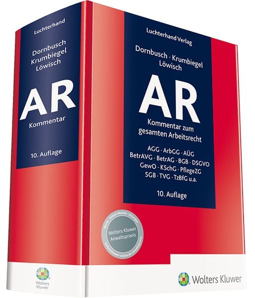 Produktbild: AR - Kommentar zum gesamten Arbeitsrecht