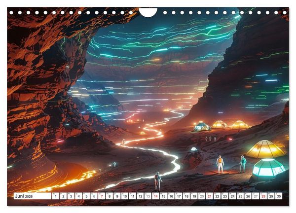 Produktbild: Neuer Morgen Mars (Wandkalender 2026 DIN A4 quer), CALVENDO Monatskalender