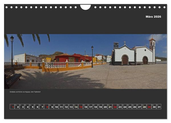 Produktbild: Teneriffa im Panorama (Wandkalender 2026 DIN A4 quer), CALVENDO Monatskalender