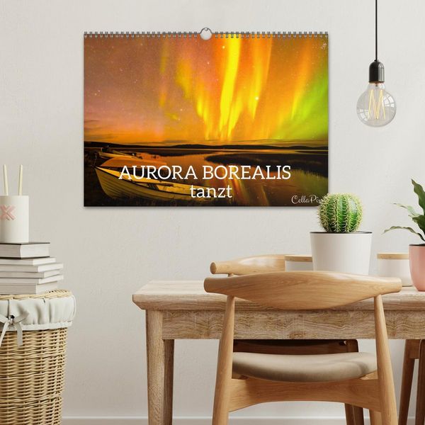 Produktbild: AURORA BOREALIS tanzt (Wandkalender 2026 DIN A3 quer), CALVENDO Monatskalender