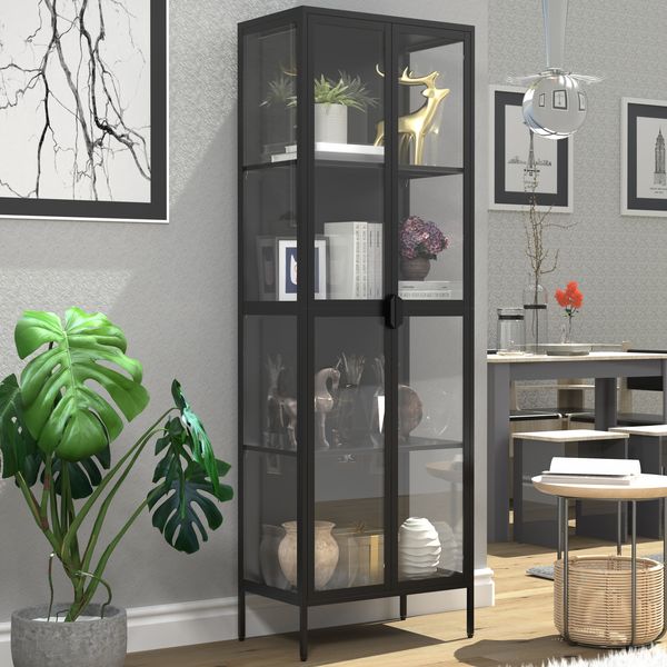 Produktbild: Stahl Standvitrine Vitrine Schaukasten Floka XXL