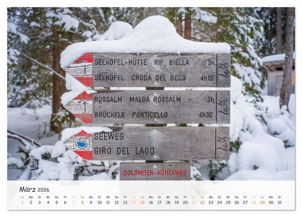 Produktbild: Pragser Wildsee - Traumziel in den Dolomiten (Wandkalender 2026 DIN A4 quer), CALVENDO Monatskalender