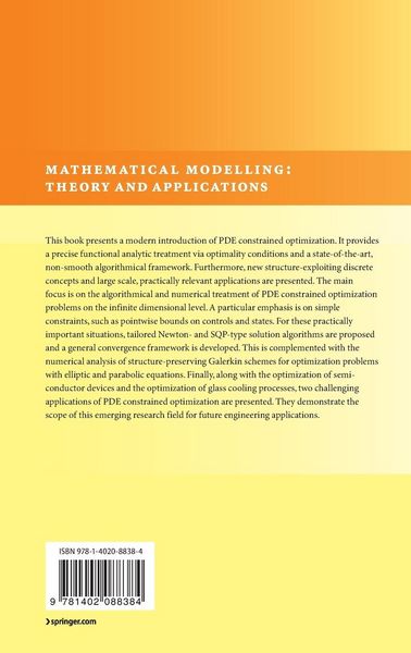 Produktbild: Optimization with PDE Constraints