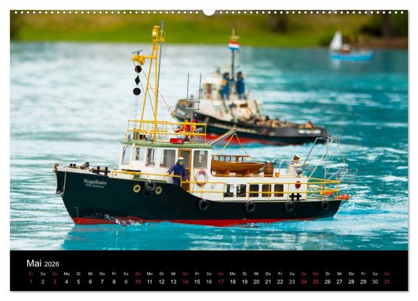 Produktbild: Modellboote in ihrem Element (hochwertiger Premium Wandkalender 2026 DIN A2 quer), Kunstdruck in Hochglanz