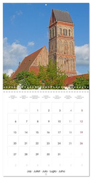Produktbild: Hanseatic League - Places in northern Germany (Wall Calendar 2026 12 &times; 12 Inch) CALVENDO 12 Month Wall Calendar