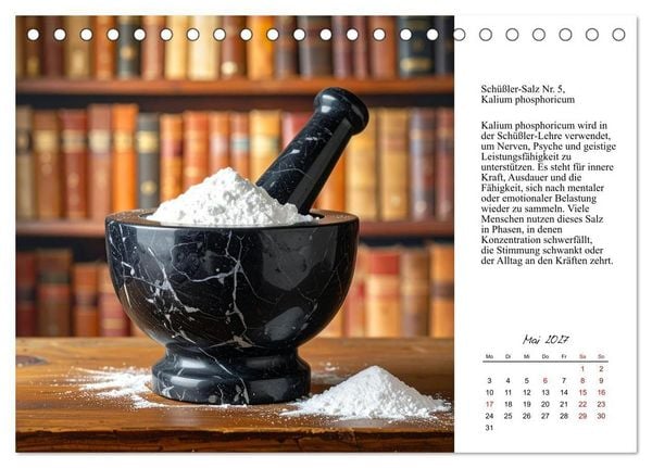 Produktbild: Die Kraft der Mineralbalance (Tischkalender 2027 DIN A5 quer), CALVENDO Monatskalender