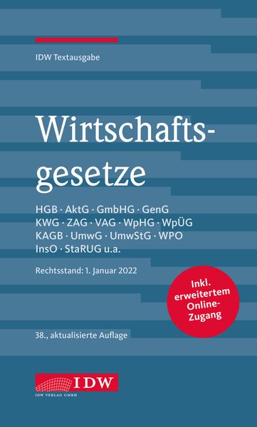 Produktbild: Wirtschaftsgesetze 2022