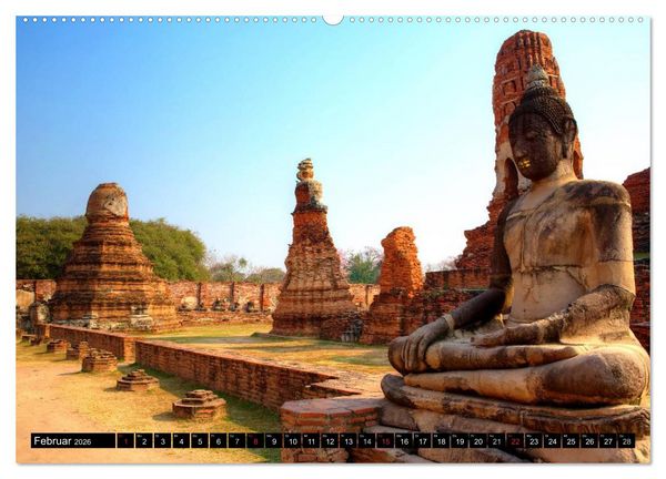 Produktbild: Ayutthaya - Thailands alte Hauptstadt (Wandkalender 2026 DIN A2 quer), CALVENDO Monatskalender
