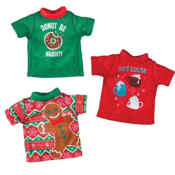 Produktbild: The Elf on the Shelf&reg; Claus Couture&reg; Feiertags-Shirts - 3er Set