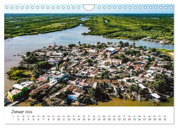 Produktbild: Mexico von oben (Wandkalender 2026 DIN A4 quer), CALVENDO Monatskalender