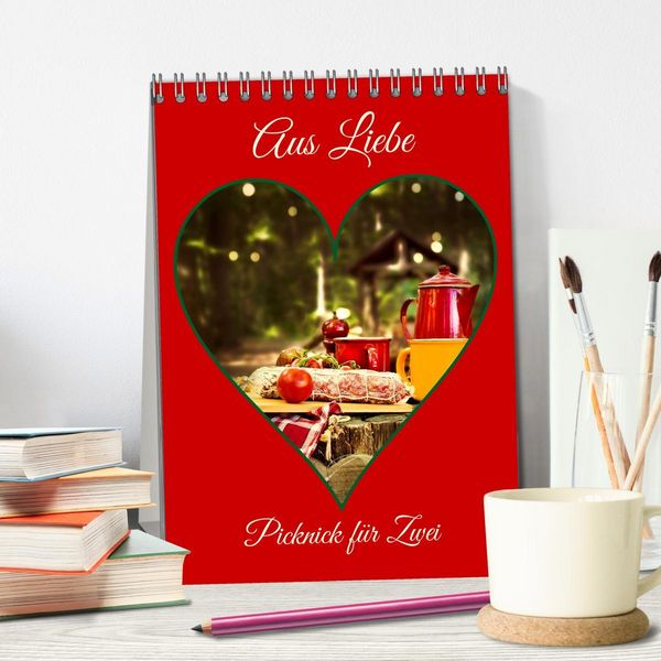 Produktbild: Aus Liebe: Picknick f&uuml;r Zwei (Tischkalender 2026 DIN A5 hoch), CALVENDO Monatskalender