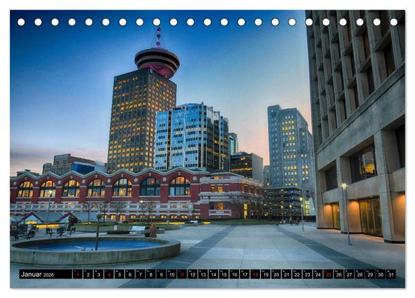 Produktbild: Vancouver - Vancouver Island - Seattle (Tischkalender 2026 DIN A5 quer), CALVENDO Monatskalender