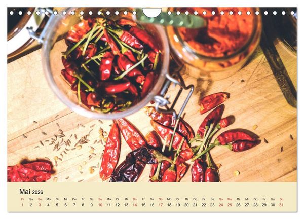 Produktbild: Aromatische Gew&uuml;rze. Die himmlischen Kostbarkeiten aus aller Welt (Wandkalender 2026 DIN A4 quer), CALVENDO Monatskalender