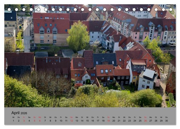 Produktbild: D&auml;cher von Flensburg (Tischkalender 2026 DIN A5 quer), CALVENDO Monatskalender
