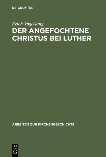 Produktbild: Der angefochtene Christus bei Luther