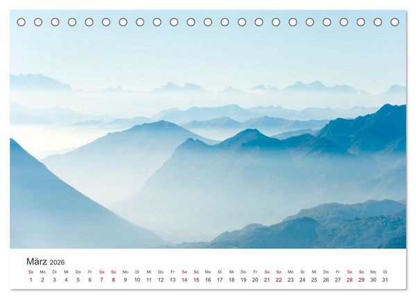Produktbild: Mystische Nebellandschaften (Tischkalender 2026 DIN A5 quer), CALVENDO Monatskalender