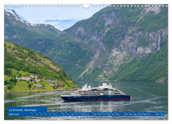 Produktbild: Kreuzfahrtschiffe unterwegs (Wandkalender 2026 DIN A3 quer), CALVENDO Monatskalender