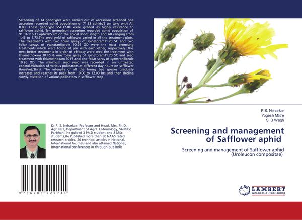 Produktbild: Screening and management of Safflower aphid