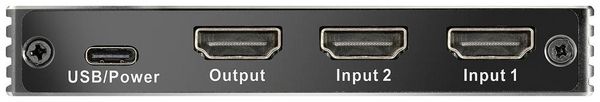 Produktbild: SpeaKa Professional SP-HSW-300 2 Port HDMI-Switch UHD 8K @ 60 Hz, UHD 4K @ 120Hz