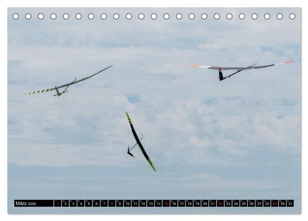 Produktbild: Modellflugkalender 2026 (Tischkalender 2026 DIN A5 quer), CALVENDO Monatskalender