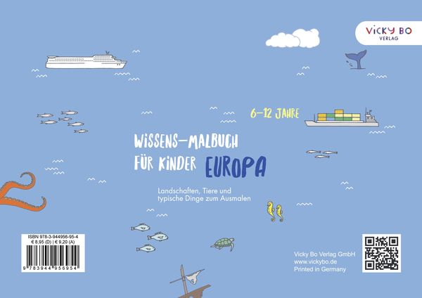 Wissens-Malbuch für Kinder - EUROPA