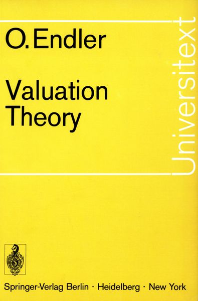 Produktbild: Valuation Theory