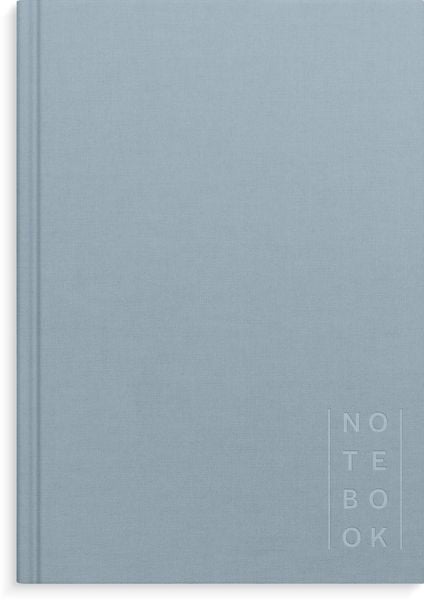 Produktbild: Burde Notizbuch Textil hellblau liniert A5