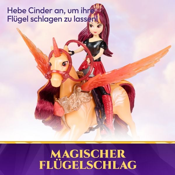 Produktbild: Unicorn Academy - Wing Magic Valentina und Cinder Spielset, Einhorn-und-Puppe-Set mit Fl&uuml;geln, ab 4 Jahren