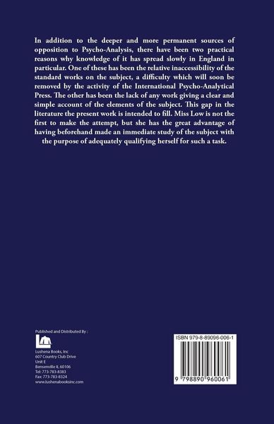 Produktbild: Psycho-Analysis A Brief Account of the Freudian Theory